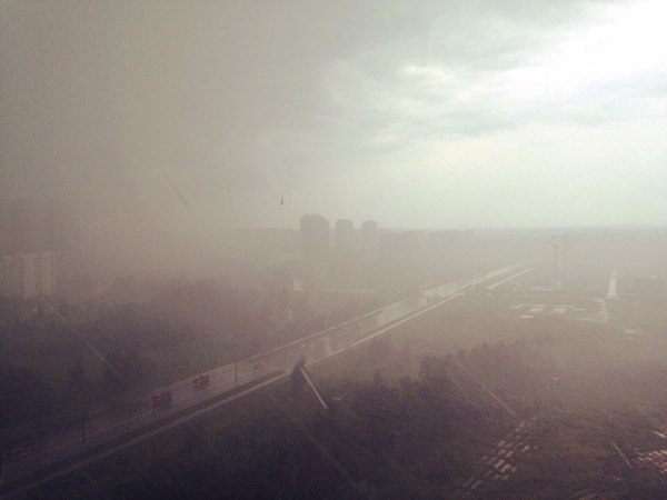 If you stare into the mist for a long time... - Fog, Moscow, Rain