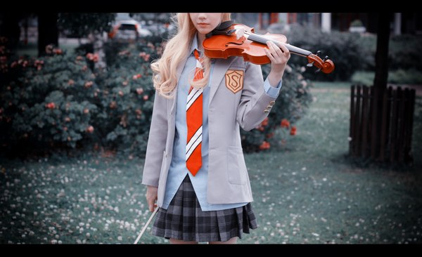 Cosplay based on the anime Your Lie in April - My, Cosplay, Anime, Girls, Shigatsu wa Kimi no Uso, Miyazono kaori, Russian cosplay, Longpost