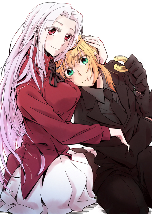 Леди и ее рыцарь - Anime Art, Irisviel Von Einzbern, Saber, Fate Zero, NSFW, Fate, Аниме