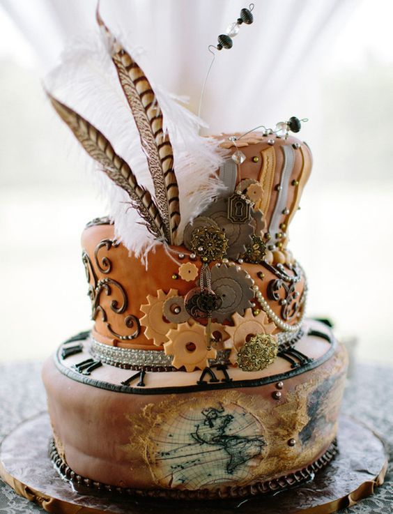 edible steampunk - Cake, Photo, Longpost, Steampunk