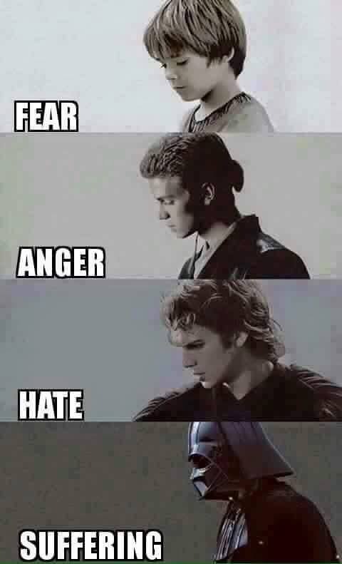 sad fate - Star Wars, Anakin Skywalker, Darth vader, Darth vader, Fear, Anger, Hatred, Suffering