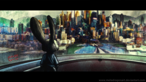 On The Train To Zootopia-By MetaDragonArt ';..;'