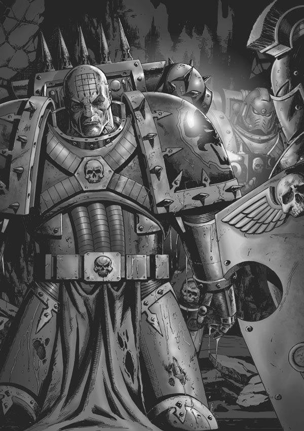 Иллюстрации к книгам по Ереси Хоруса (ч. 2). - Warhammer 30k, Ultramarines, Word bearers, Саламандра, Konrad Curze, White Scars, Horus Heresy, Арт, Длиннопост