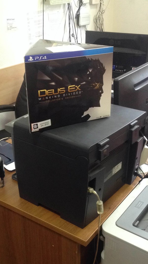 Such a thing arrived yesterday ... I barely found it .. - Deus Ex, My, Deus ex mankind divided