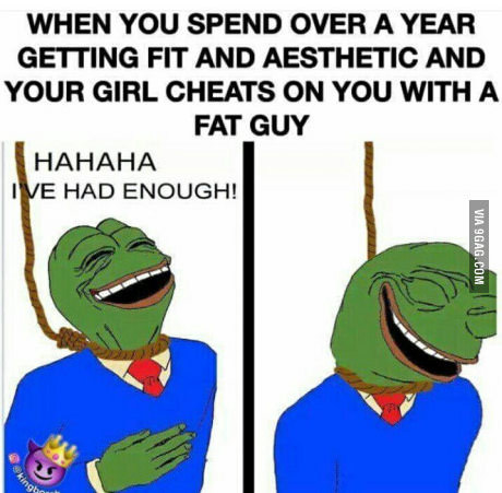 When you went to the rocking chair for a whole year for a girl, and she cheated on you with a fat man - Gym, Treason, 9GAG, Zhzdryts