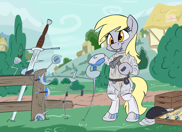 "Fencing" My Little Pony, Derpy Hooves, Pirill-poveniy