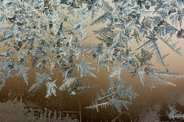 Frosty sketches - My, Macro, freezing, Glass, Patterns, Macro photography