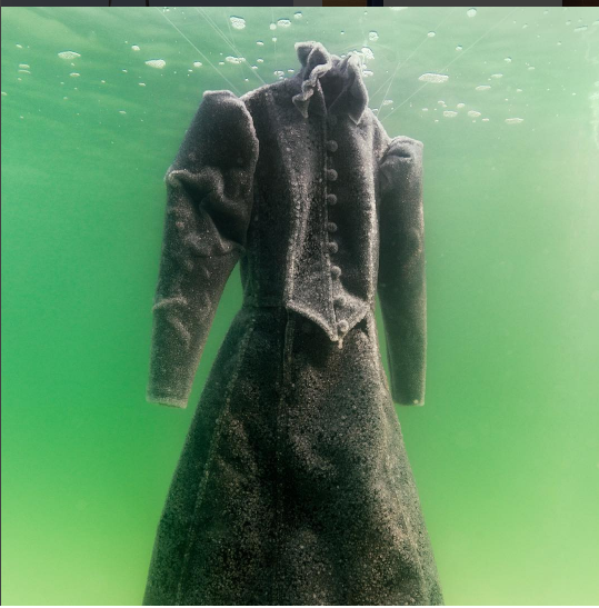 Experiment: a dress was immersed in the Dead Sea for two years (photo) - Longpost, Experiment, The dress, Sea, Time, Ladymail