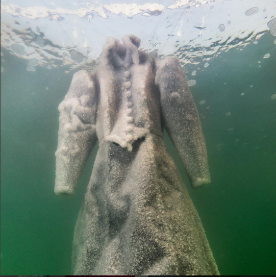 Experiment: a dress was immersed in the Dead Sea for two years (photo) - Experiment, The dress, Sea, Time, Ladymail, Longpost