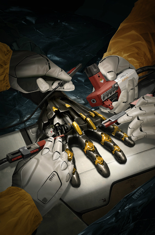 Deus Ex. - Digital, Science fiction, Robot, Comic Art, Art