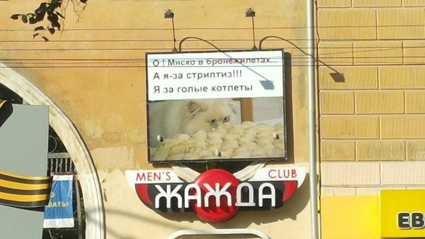 Perm marketing. - Permian, Advertising, Signboard, Strip club, Striptease