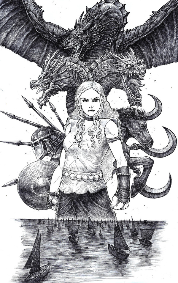 Daenerys Targaryen - , Daenerys Targaryen, Game of Thrones, Art