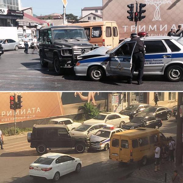 Didn't hear the siren. - Road accident, Dagestan, Police