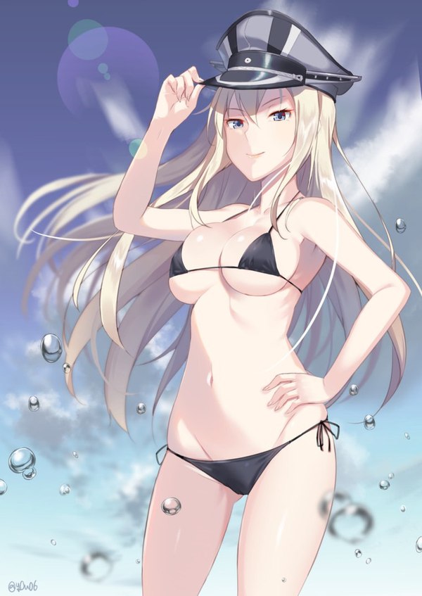 Bismarck - Аниме, Kantai Collection, Bismarck, Anime Art