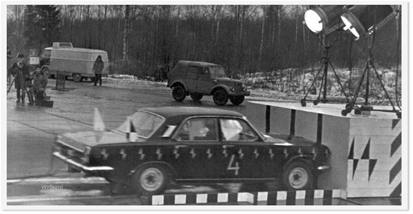 Crash test of a GAZ-24 car at a speed of 50 km/h, 1968 - Auto, Car, Gaz-24, Volga, Crash test, the USSR, 1968, Gaz-24 Volga