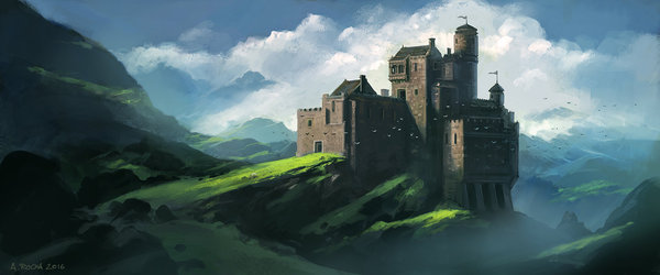 Scottish Castle - Art, Lock, Andreas Rocha