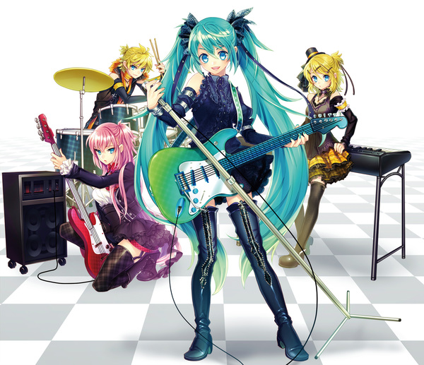 Vocaloid - Аниме, Anime Art, Vocaloid, Zettai Ryouiki, Hatsune Miku