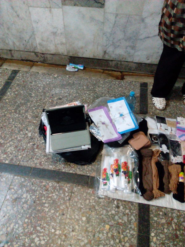 Meanwhile, grannies in the passages of the Minsk metro are expanding their assortment. - My, Metro, Minsk, Tablet, Trade