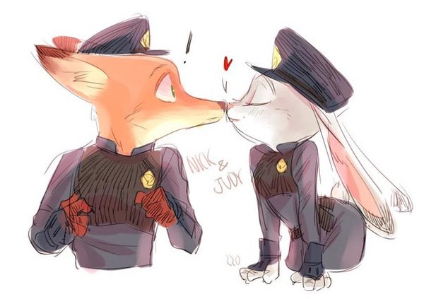 Not expected! - , Zootopia, Fluffy, Kiss