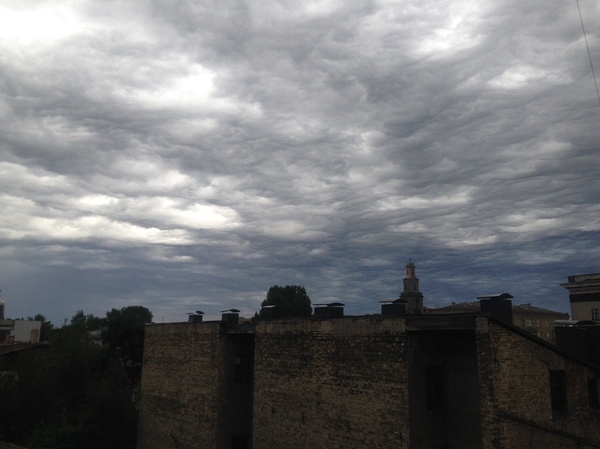 Sky before the storm - My, Sky, Thunderstorm, The clouds