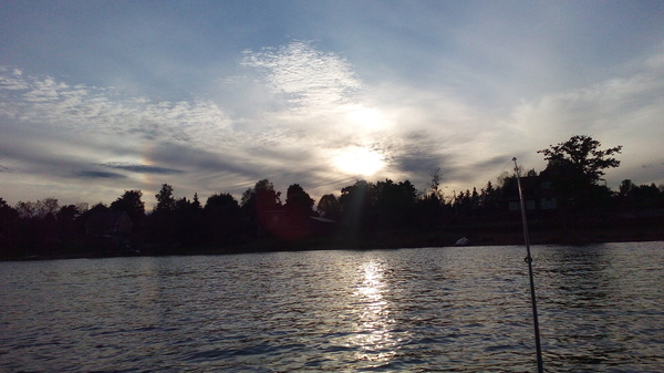 beauty - My, Nature, Fishing, Sunset, Neva River, The sun