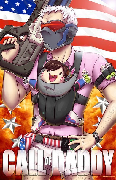 Father #1 - Overwatch, Soldier 76, Images, , Dva, Blizzard
