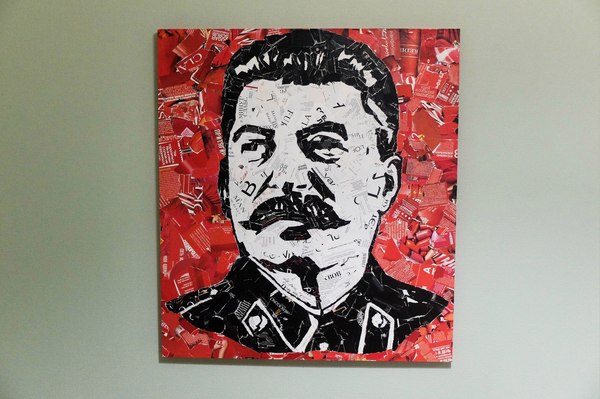 I.V. Stalin - My, Stalin, Art, Painting, Leader, the USSR, Collage