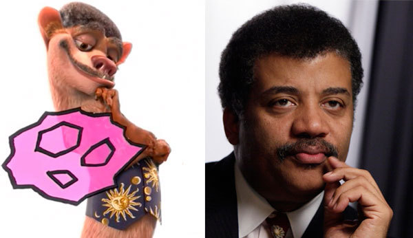 Neil deGrasse Tyson in Ice Age - Neil DeGrasse Tyson, ice Age, Cartoons, Physics, Referral