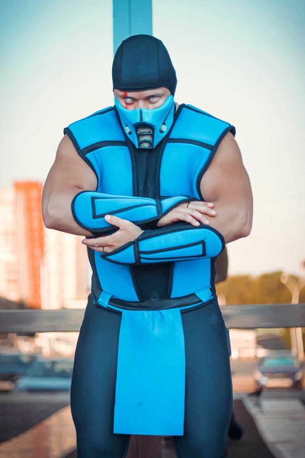 Мой косплей на Sub-zero - Моё, Berserker13, Sub-Zero, Косплей, Mortal Kombat, Adidas, Смертельная битва, Гладиатор, Саб-Зиро