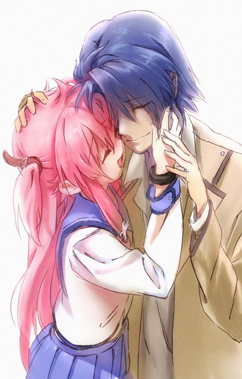 Hinata and Yui - Angel Beats!, Anime Art, Аниме