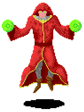 Floating Mage - My, Magician, Pixel Art, Art, Fantasy