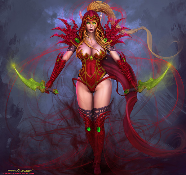 Valeera Sanguinar - Valira, Hearthstone, Warcraft, Art