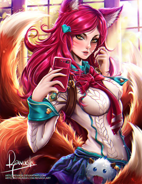 Ahri League of Legends, Ahri, , , Animal Ears