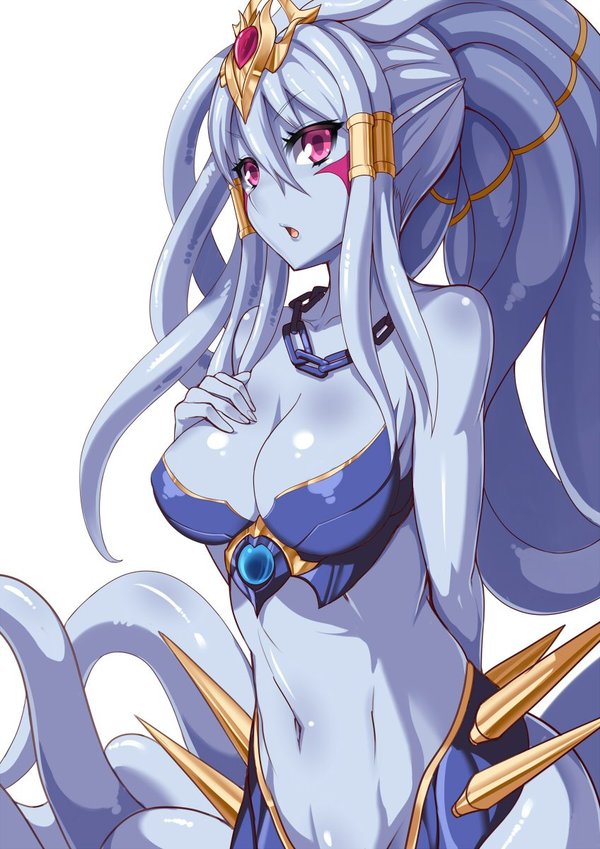 Anime Art - Аниме, Anime Art, Puzzle & Dragons, Kraken, Monster Girl