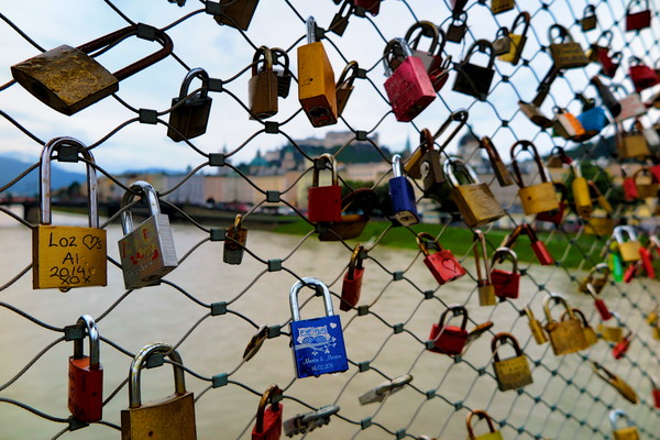 Castles and Castles - My, Salzburg, Bridge, Locks