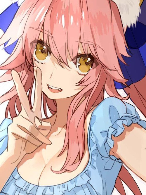 Tamamo no mae пост =) - NSFW, Аниме, Anime Art, Fate Grand Order, Tamamo no Mae, Длиннопост