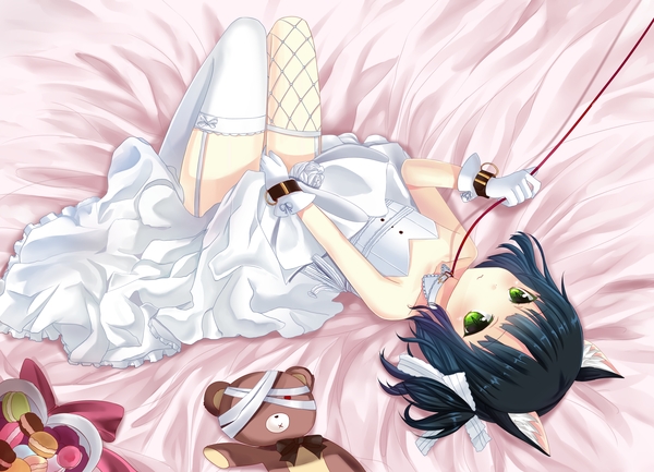 Anime Art - Zettai ryouiki, Neko, Anime, Anime art, The dress, Its a trap!