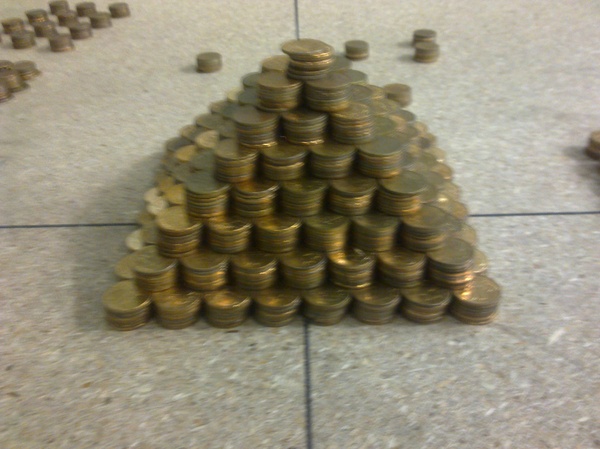 Pyramid - My, Longpost, Hobby, Coin, With your own hands, Financial Pyramide, Money