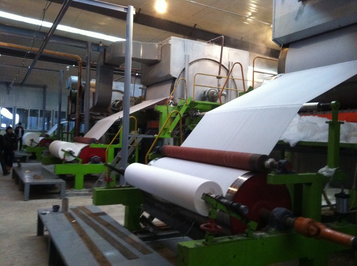 Adjustment of the circular paper machine! - My, , , Waste paper, Toilet paper, 