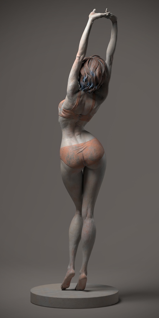 By Qi Sheng Luo - Figurine, beauty, Beautiful, Longpost, 3D modeling, Qi Sheng Luo, Figurines