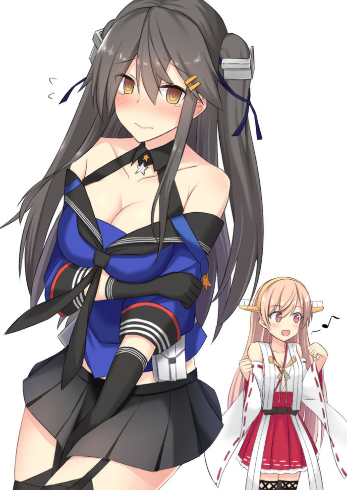 Haruna and Johnston - Kantai collection, Johnston, Haruna, Anime, Anime art