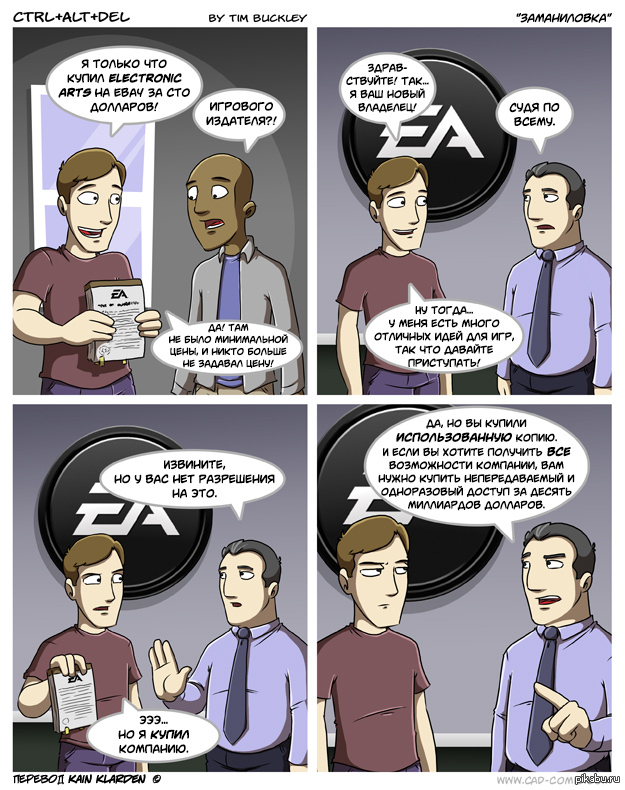 Electronic arts - EA Games, Ctrl Alt Del, Company, License, Comics