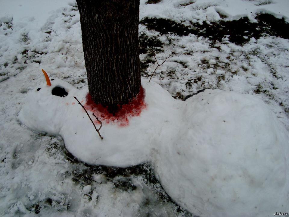 Страшный снеговик