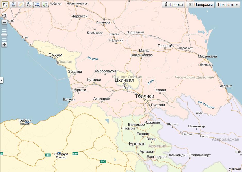 Показать на карте южную осетию. Граница Осетии и Грузии на карте. Абхазия и Южная Осетия на карте границы с Россией. Южная Осетия на карте Грузии. Грузия на карте России.