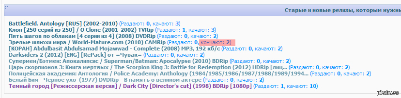 Мой любимый торрент трекер :) | Пикабу