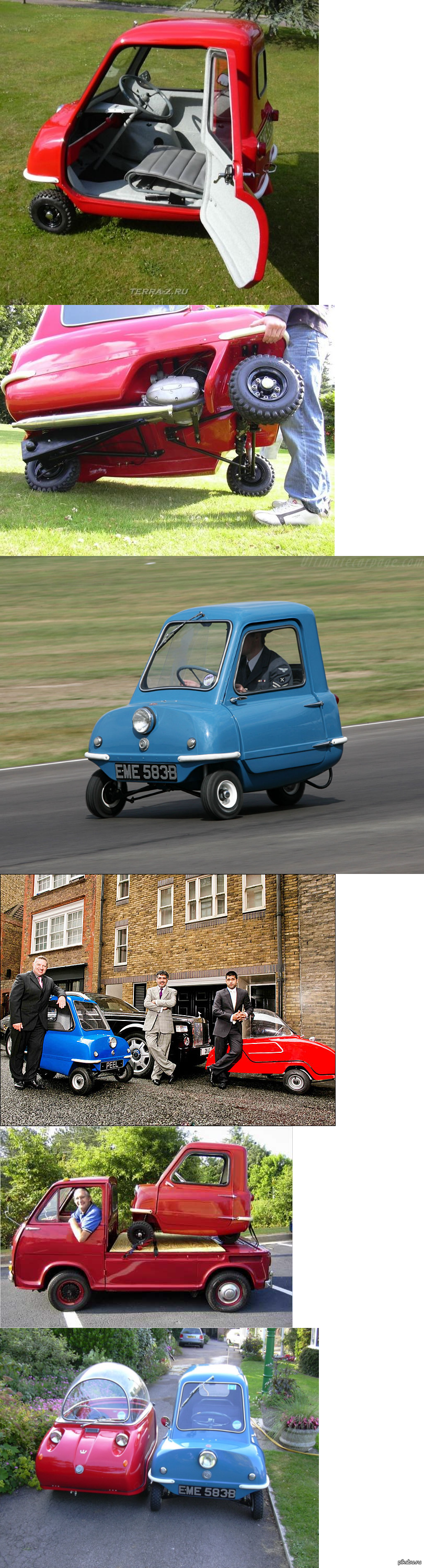 Самый маленький серийный автомобиль Peel P50 | Пикабу