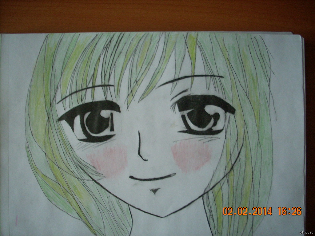 decided to share my creation - My, Pencil drawing, Anime