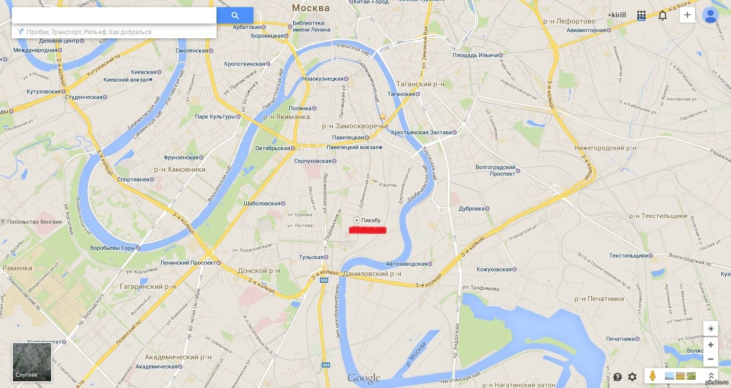 Гугл карты Москва