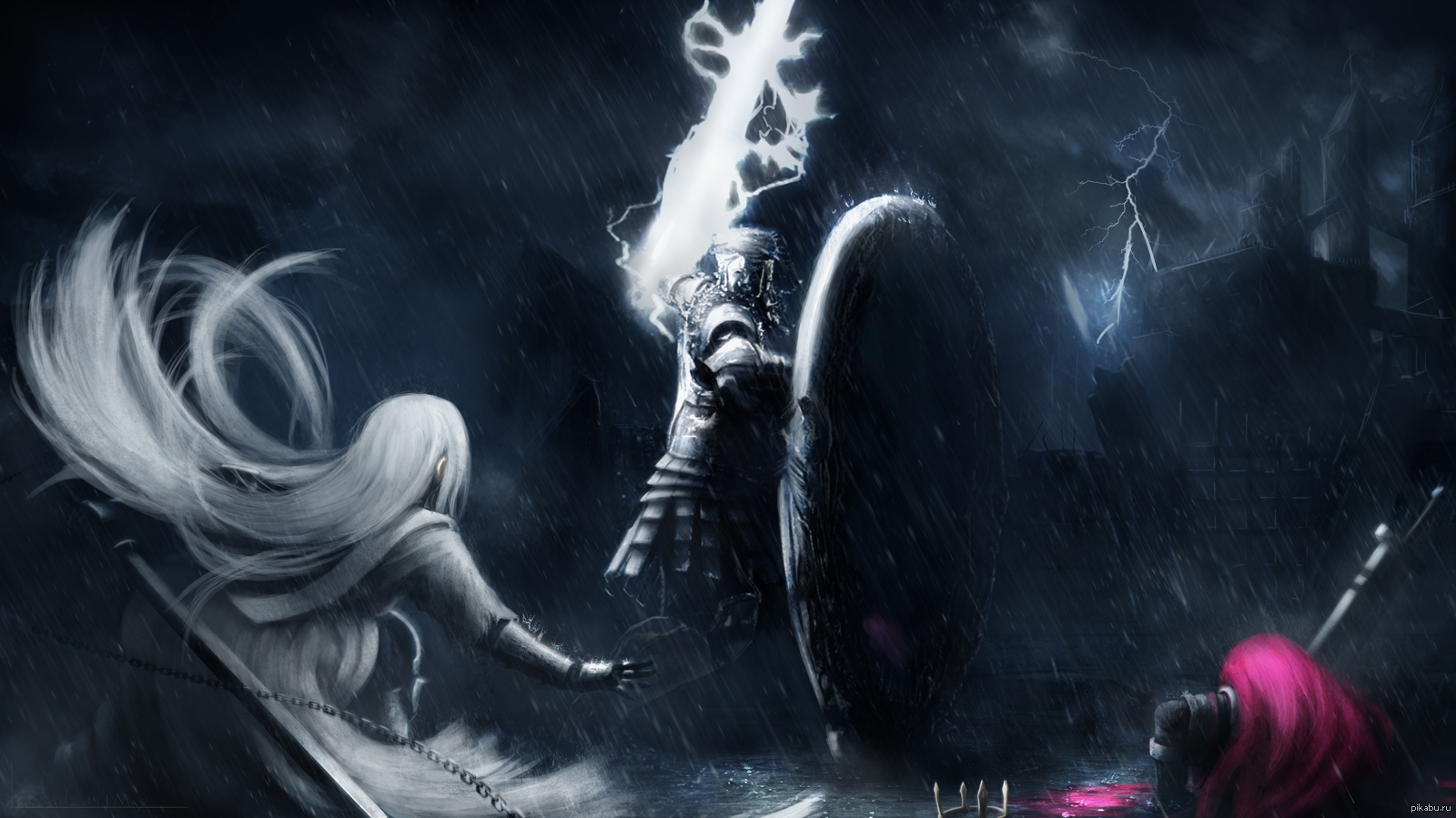 Зеркальный рыцарь Dark Souls 2 арт