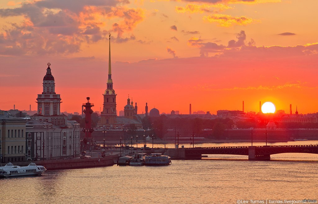 Восход солнца в санкт петербурге сегодня